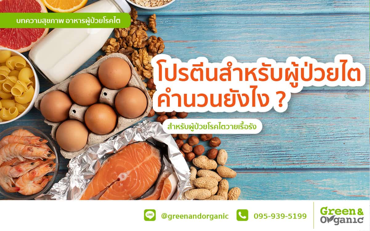 โปรตีนสำหรับผู้ป่วยไตคำนวนยังไง