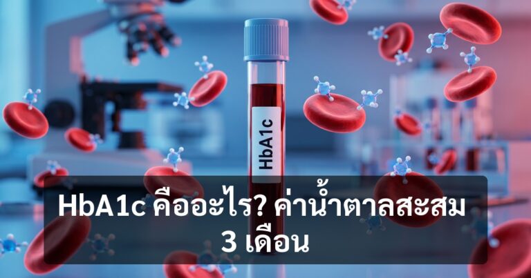 HbA1c คืออะไร? เข้าใจค่าน้ำตาลสะสม 3 เดือน — เครื่องมือวินิจฉัยเบาหวาน
