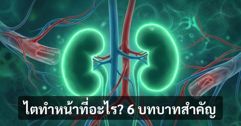 ไตทำหน้าที่อะไรในร่างกาย? 6 บทบาทสำคัญของอวัยวะเล็ก ๆ ที่กรองเลือดทั้งตัว